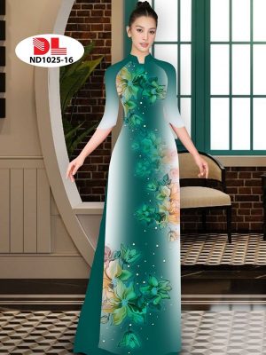 Vải Áo Dài Hoa In 3D AD ND1025 30